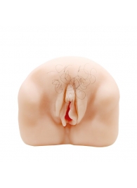 Телесный мастурбатор-вагина с оволосением и вибрацией - Baile - в Вологде купить с доставкой