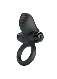 Черное эрекционное кольцо с вибрацией Adrien - Baile - в Вологде купить с доставкой