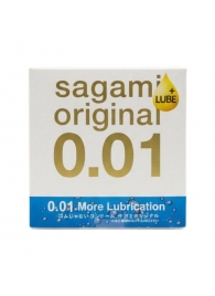 Увлажнённый презерватив Sagami Original 0.01 Extra Lub - 1 шт. - Sagami - купить с доставкой в Вологде