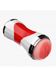 Двусторонний мастурбатор в колбе Power Grip Cup - вагина и ротик - Boys of Toys - в Вологде купить с доставкой