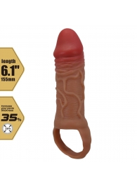 Реалистичная насадка на член Peirre - 15,5 см. - Baile - в Вологде купить с доставкой