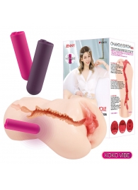 Мастурбатор-вагина с вибрацией Jenny Onahole edition 005 - KOKOS - в Вологде купить с доставкой