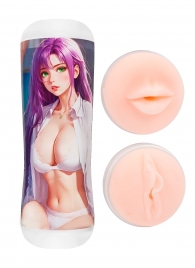 Двусторонний мастурбатор аниме - ротик и вагина - Tokyo Style - в Вологде купить с доставкой