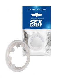 Эрекционное кольцо с мягкой стимулирующей насадкой - Sex Expert - в Вологде купить с доставкой