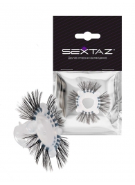 Эластичное эрекционное кольцо с черными «ресничками» - Sextaz - в Вологде купить с доставкой