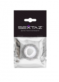 Эластичное эрекционное кольцо с длинными черными «ресничками» - Sextaz - в Вологде купить с доставкой