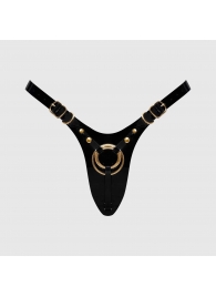 Черный пояс для фиксации насадок Strap-On-Me Leatherette Harness Fabulous - Strap-on-me - купить с доставкой в Вологде