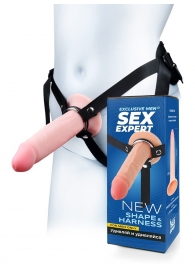 Мужской полый страпон на регулируемых ремнях - 18,5 см. - Sex Expert - купить с доставкой в Вологде