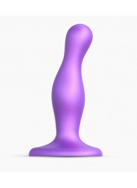 Фиолетовая насадка Strap-On-Me Dildo Plug Curvy size S - Strap-on-me - купить с доставкой в Вологде