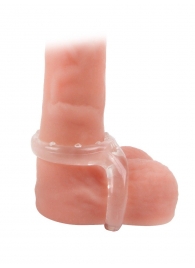 Прозрачное двойное эрекционное кольцо - Sex Expert - в Вологде купить с доставкой