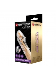 Прозрачная насадка на пенис Booker - 8 см. - Baile - в Вологде купить с доставкой