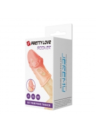 Телесная насадка на пенис Booker - 8 см. - Baile - в Вологде купить с доставкой