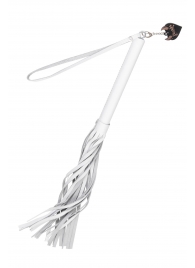 Белая кожаная плеть - 50 см. - Pecado - купить с доставкой в Вологде