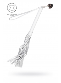 Белая кожаная плеть - 50 см. - Pecado - купить с доставкой в Вологде