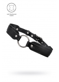 Черный кожаный чокер-ошейник со скруглёнными углами - Pecado - купить с доставкой в Вологде