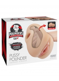Телесный мастурбатор-вагина Pussy Pounder Squeeze Stroker - Pipedream - в Вологде купить с доставкой