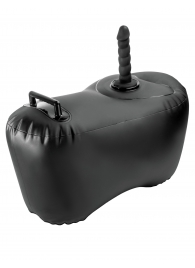 Черное надувное кресло с платформой для фиксации дилдо Body Dock Inflatable Love Seat - Pipedream - купить с доставкой в Вологде