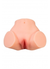 Телесный реалистичный мастурбатор-полуторс с 2 любовными входами - No Name - в Вологде купить с доставкой