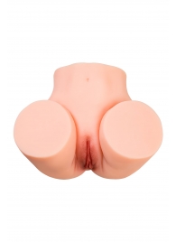 Телесный мастурбатор в форме попки с 2 любовными входами - No Name - в Вологде купить с доставкой