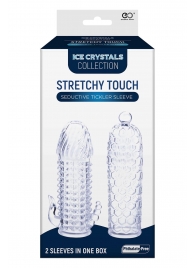 Набор из 2 прозрачных насадок на член Seductive Tickler Sleeves Set - NMC - в Вологде купить с доставкой