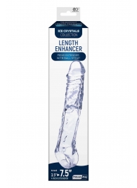 Прозрачная насадка-удлинитель Length Enhancer с подхватом - 22,3 см. - NMC - в Вологде купить с доставкой