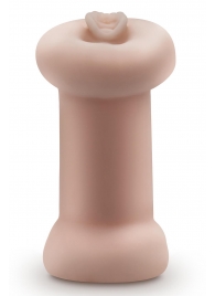 Телесный люминесцентный двусторонний мастурбатор Tasha - Blush Novelties - в Вологде купить с доставкой