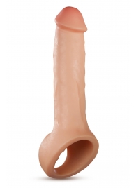 Телесная насадка-удлинитель Thrive 8.75 Inch Realistic Penis Extender Sleeve - 22,2 см. - Blush Novelties - в Вологде купить с доставкой