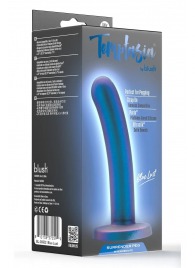 Синяя насадка с гладкой поверхностью Surrender 5.75 Inch Intermediate Pegging Dildo - 14,6 см. - Blush Novelties - купить с доставкой в Вологде
