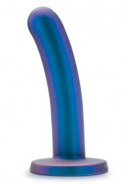 Синяя насадка с гладкой поверхностью Surrender 5.75 Inch Intermediate Pegging Dildo - 14,6 см. - Blush Novelties - купить с доставкой в Вологде
