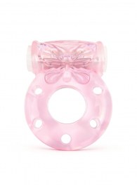 Розовое эрекционное виброкольцо с бабочкой - 1137 - в Вологде купить с доставкой