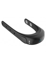 Черное эрекционное виброкольцо на ремешках - Boys of Toys - в Вологде купить с доставкой