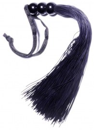 Черная силиконовая плетка - 25,4 см. - Boys of Toys - купить с доставкой в Вологде