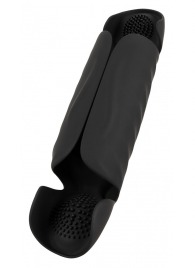 Черный вибромастурбатор с трехточечной стимуляцией Penis Trainer with 3 Point Stimulation - Orion - в Вологде купить с доставкой