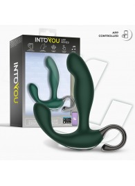 Зеленый вибромассажёр простаты Greeny - 12,8 см. - Intoyou - в Вологде купить с доставкой
