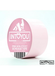 Розовый скотч для фиксации Non-Sticky Bondage Tape - 15 м. - Intoyou - купить с доставкой в Вологде