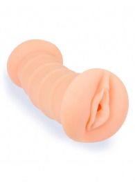 Телесный двусторонний мастурбатор с вибропулей и эрекционными кольцами в комплекте - Sexy Girl - в Вологде купить с доставкой