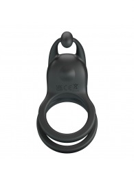 Черное перезаряжаемое виброкольцо Goodwin - Baile - в Вологде купить с доставкой