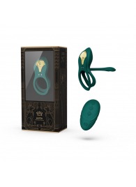 Зеленое эрекционное виброкольцо Bayek с пультом ДУ - Zalo - в Вологде купить с доставкой