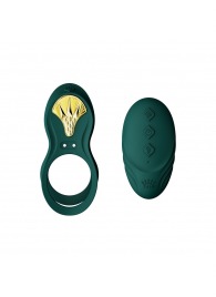 Зеленое эрекционное виброкольцо Bayek с пультом ДУ - Zalo - в Вологде купить с доставкой