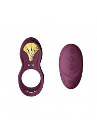 Фиолетовое эрекционное виброкольцо Bayek с пультом ДУ - Zalo - в Вологде купить с доставкой
