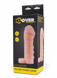 Фаллическая удлиняющая насадка с кольцом для фиксации - 16 см. - ToyFa - в Вологде купить с доставкой