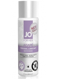 Лубрикант на водной основе для женщин JO AGAPE LUBRICANT ORIGINAL - 60 мл. - System JO - купить с доставкой в Вологде