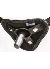Страпон с 2 насадками и вибрацией UniStrap - 19 и 12 см. - LOVETOY (А-Полимер) - купить с доставкой в Вологде