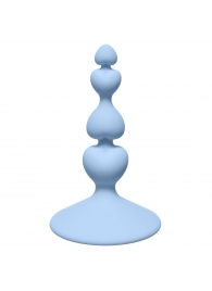 Голубая анальная пробка Sweetheart Plug Blue - 10 см. - Lola Games