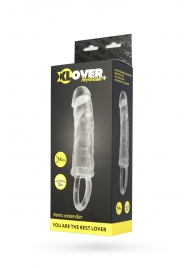 Прозрачная насадка с петлёй для фиксации - 14 см. - ToyFa - в Вологде купить с доставкой