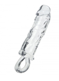 Прозрачная насадка с петлёй для фиксации - 14 см. - ToyFa - в Вологде купить с доставкой