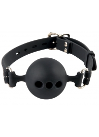 Силиконовый кляп-шар с отверстиями для дыхания Silicone Breathable Ball Gag Small - Pipedream - купить с доставкой в Вологде