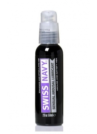 Возбуждающий гель-лубрикант на водной основе Sensual Arousal Lubricant - 59 мл. - Swiss navy - купить с доставкой в Вологде