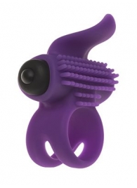 Эрекционное кольцо с подхватом мошонки и стимуляцией клитора Bullet Lastic Ring - Adrien Lastic - в Вологде купить с доставкой