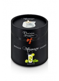 Массажная свеча с ароматом мохито Bougie de Massage Mojito - 80 мл. - Plaisir Secret - купить с доставкой в Вологде